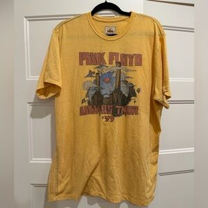 Y2K Trunk Pink Floyd Graphic Yellow T-Shirt